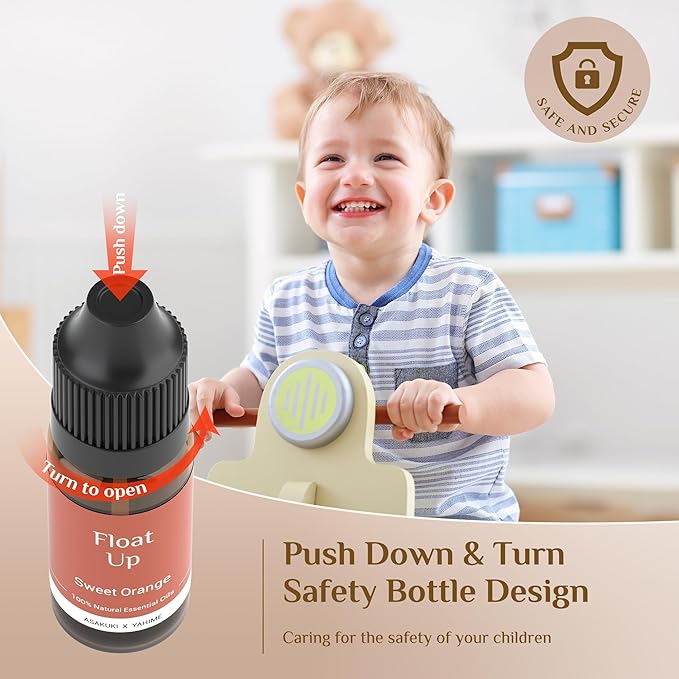 ASAKUKI Essential Oil Diffuser 700ml, Ultrasonic Aromatherapy Humidifier with Top 6 Essential Oils Set, 7 LED Colors, Timer & Auto-Off, Large Room Diffuser
