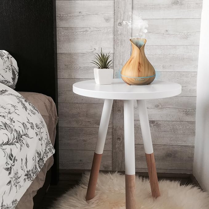Sierra Modern Home Smart WiFi Wireless Essential Oil Aromatherapy Diffuser - Works with Alexa & Google Home – Phone App & Voice Control - 400ml Ultrasonic Diffuser & Humidifier - LED & Timer Settings