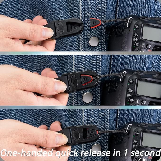 VKO Camera Strap Rope, Quick Release Vintage Cute QD Nylon Neck Shoulder Straps - Image 6