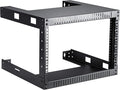 Kenuco Black 6U Wall Mount Open Frame Steel Network Equipment Rack 17.75 Inch by KENUCO