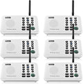 Wuloo Intercoms Wireless for Home 5280 Feet Range 10 Channel 3 Code, Wireless Intercom System for Home House Business Office, Room to Room Intercom, Home Communication System (6 Units Set, White)
