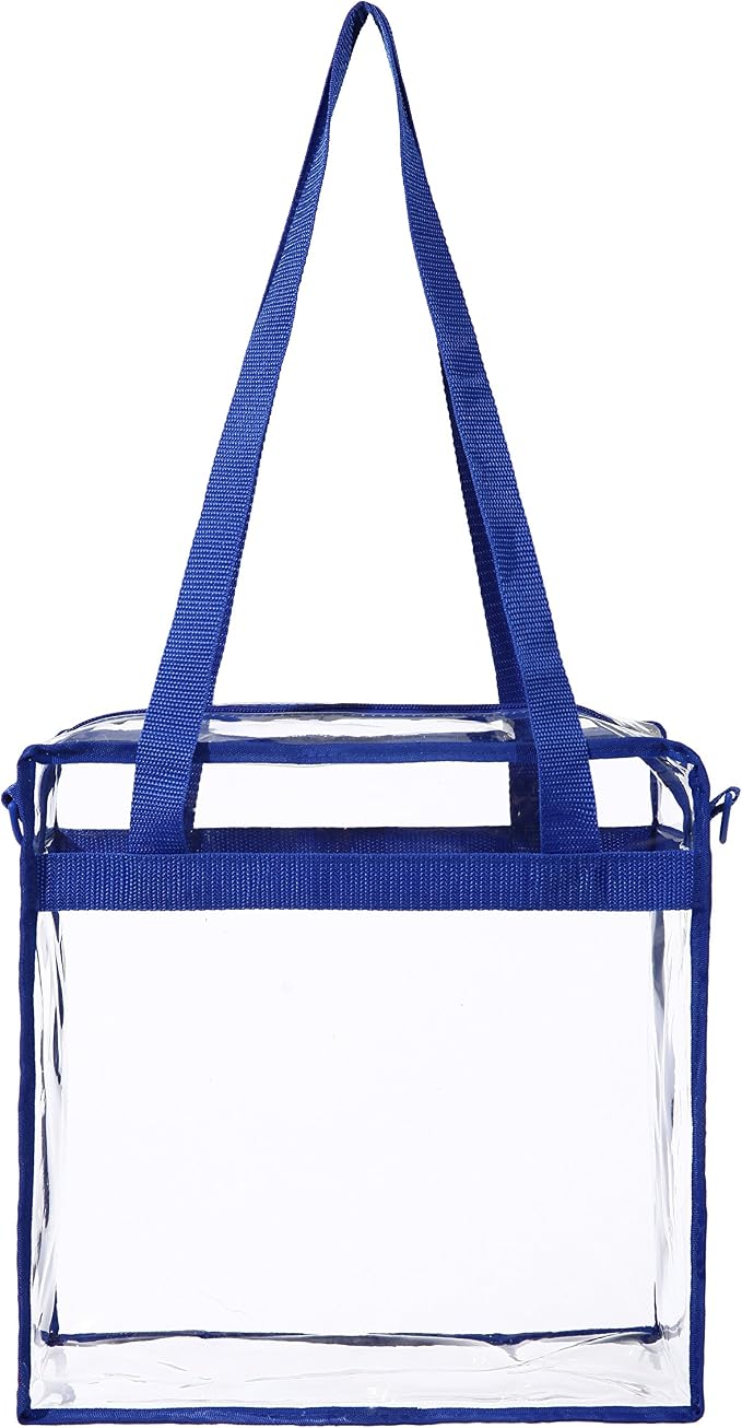 BAGAIL Clear Bags 12x6x12 Stadium Approved Clear Tote Bag - Image 5