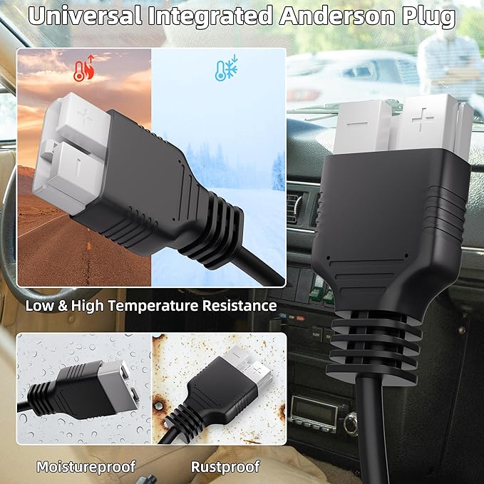 Starlink Mini Cable 50A Anderson Connector with Step Up Converter 12V to 30V, Starlink Mini Power Cable Anderson Plug 23FT/7M
