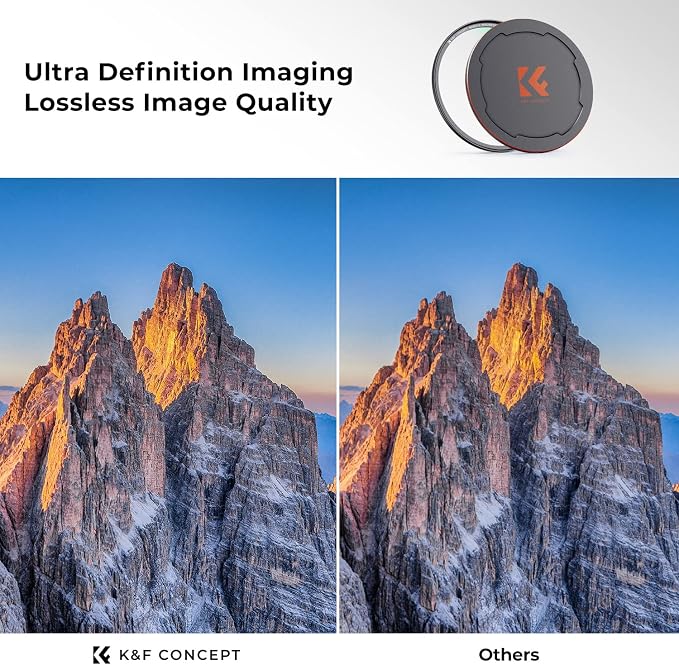 K&F CONCEPT 77mm Magnetic MC UV Lens Protection Filter + Lens Filter Cap - Image 3