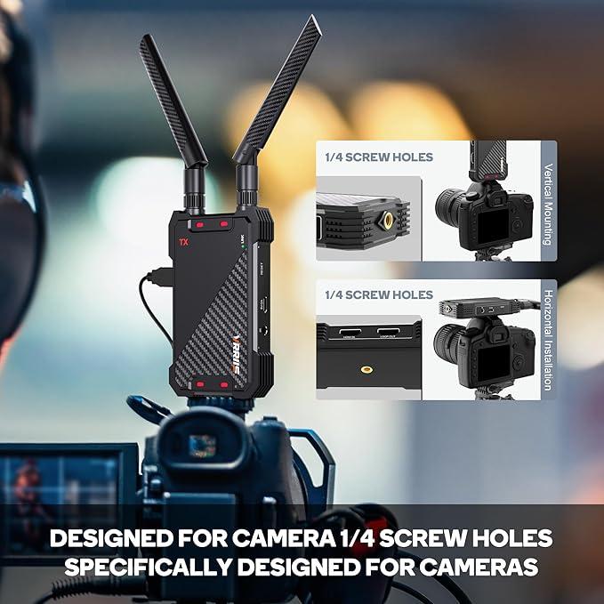 Wireless HDMI Receiver,Receiver Only,1300FT Wireless HDMI Extender Kit with Loop Out,1080P Full HD for Streaming from DSLR,Laptop,Setop Box to TV/Projector IR Remote Control Support,Up to 1TX to 5RXs