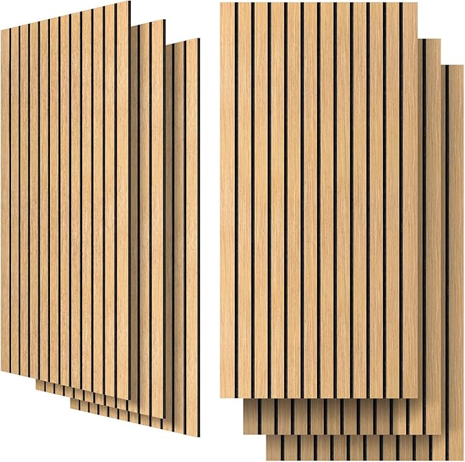 UMIACOUSTICS 6 Packs Acoustic Panel,47.2 x 23.6 Inches Decorative Sound Proof Panel for Office,Home Theater,Studio,Khaki
