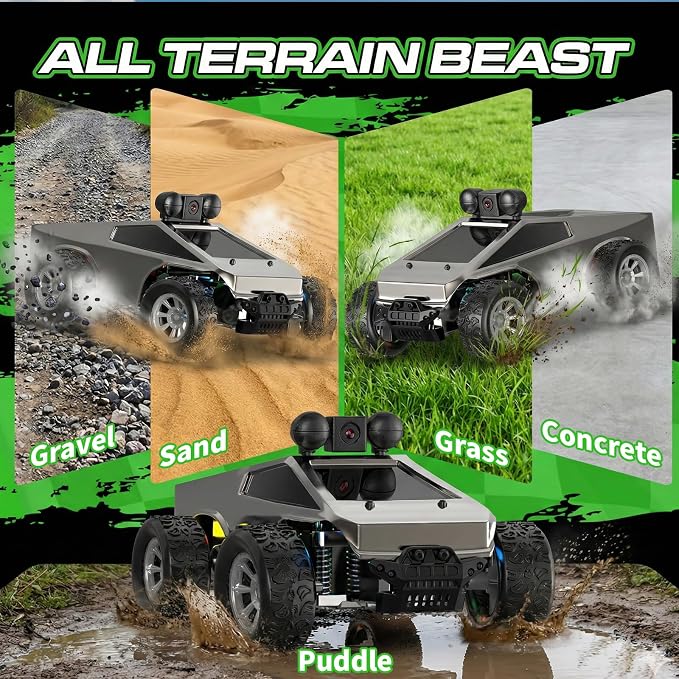 RC Cars with Camera Remote Control Truck with 720P HD FPV Camera, All-Terrain - Image 5
