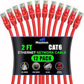 Maximm Cat 6 Ethernet Cable - 2 ft - High-Speed LAN by MaximmCable