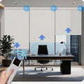 COOLWINDS Motorized Blinds with Remote Cordless Automatic Motorized Shades Custom Blinds for Indoor Windows Smart Curtains with Alexa Google Home(Solar Beige,W37 x H72in)