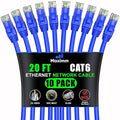 Maximm Cat 6 Ethernet Cable 20 ft by MaximmCable