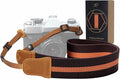 Padwa Lifestyle Brown Yellow Striped Camera Strap by PadwaLifestyleCameraStrap