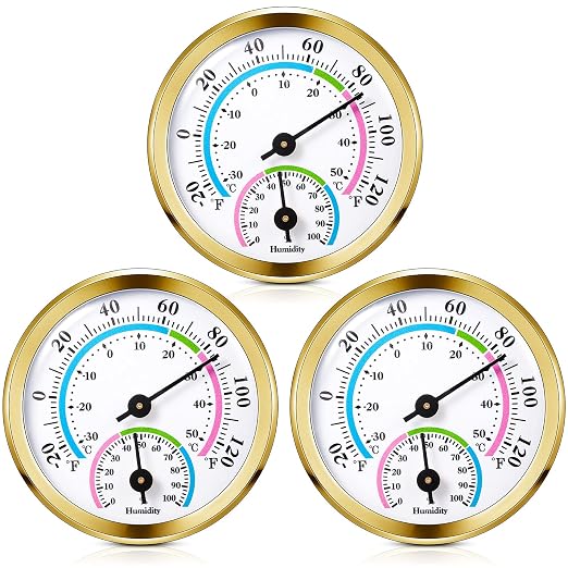 Weewooday 3 Pcs Indoor Outdoor Thermometer 2 in 1 Mini Home Temperature by Weewooday