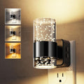 L LOHAS LED Night Lights Plug into Wall, Dimmable Night Light with Dusk-to-Dawn Sensor, Cool White/Soft White/Amber 3 Color Light, Adjustable Brightness, Bubble Nightlight with Rotatable Plug Hallway