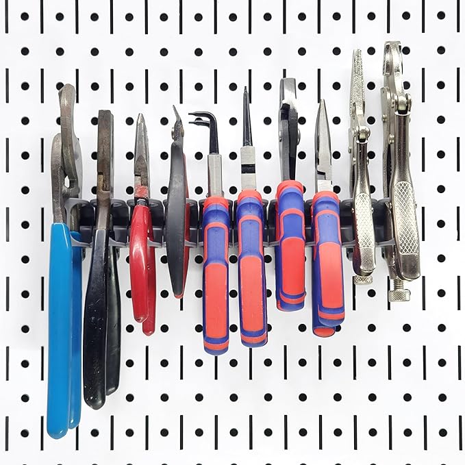 TROPEK 71-Piece Bracket Kit | Compatible with Wall Control | Assorted Hooks to hangscrewdrivers sockets Pliers Hammers Calipers Merchandise Scissors Paint Brushes for Tool Wall Organization
