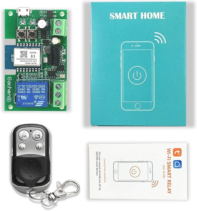Newgoal WiFi Inching/Selflocking Relay Modules WiFi Momentary Switch with 433 MHz RF Remote Control(Tuya SmartLife APP)