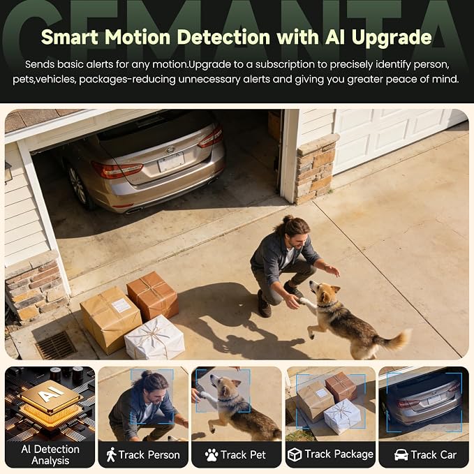 2K Security Camera Wireless Outdoor, Solar Powered WiFi Cameras - Image 8
