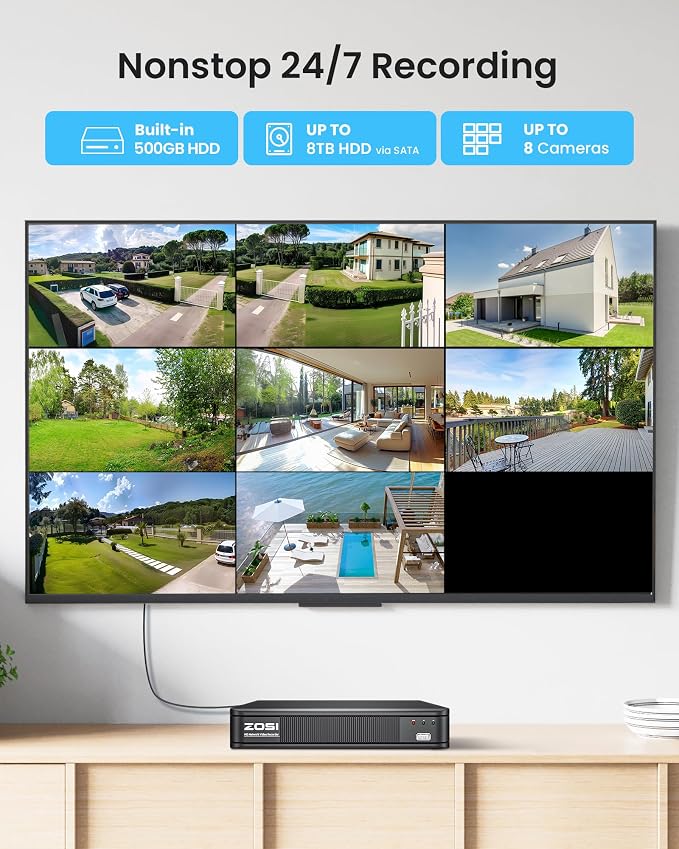 ZOSI 5MP 3K Lite CCTV Security Camera System - Image 5