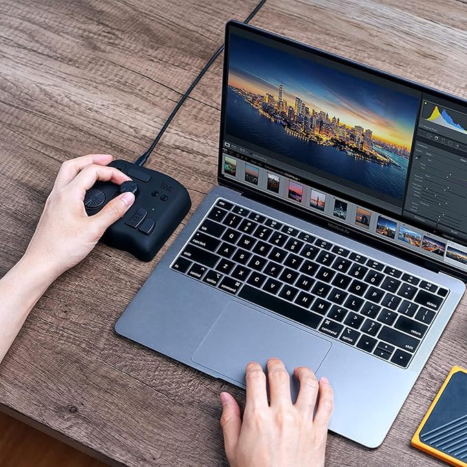 TourBox NEO - Customizable Editing Controller, Photo Color Grading Illustration Speed Editor, Intuitive Control Boost Productivity, Programmable Keyboard for Adobe CSP and More, Works with Mac/PC