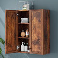 Bathroom Wall Cabinet Over Toilet Storage Cabinet 20x28 inch Brown Medicine Cabinets for Bathroom Storage Cabinet Space Saver with 2 Adjustable Shelves & 2 Doors