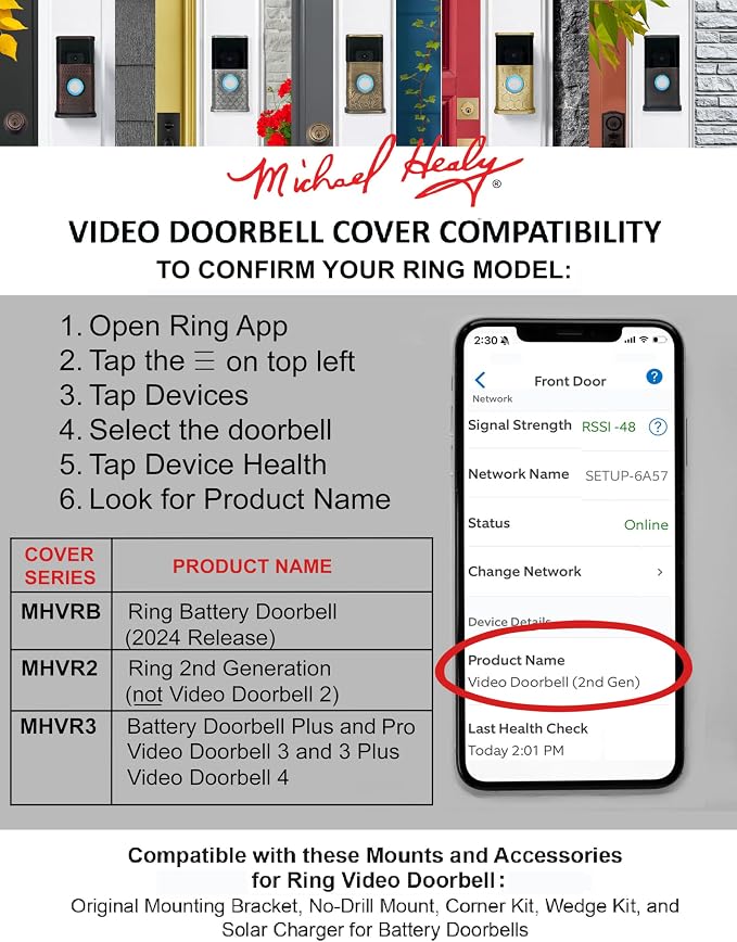 Traditional Video Doorbell Cover - Image 11