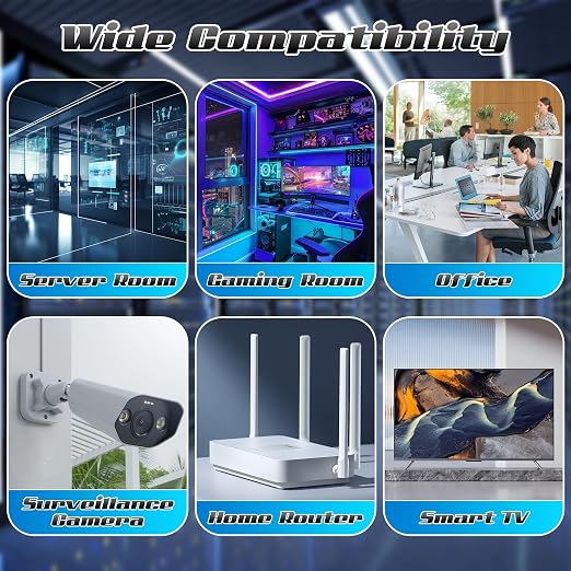 0.5 Foot Cat6 Patch Cables, Solid Pure Copper Patch Cord, Cat 6 Ethernet Cable - Image 5