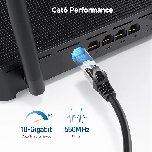 Cable Matters 10Gbps Snagless Cat 6 Ethernet Cable - 50ft - Image 3