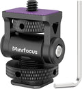 MINIFOCUS Camera Monitor Mount with Cold Shoe, 1/4" Screw for 5" & 7" Field Monitor, Swivel 360° and Tilt 160° Holder for Camera Phone Cage LED Video Light