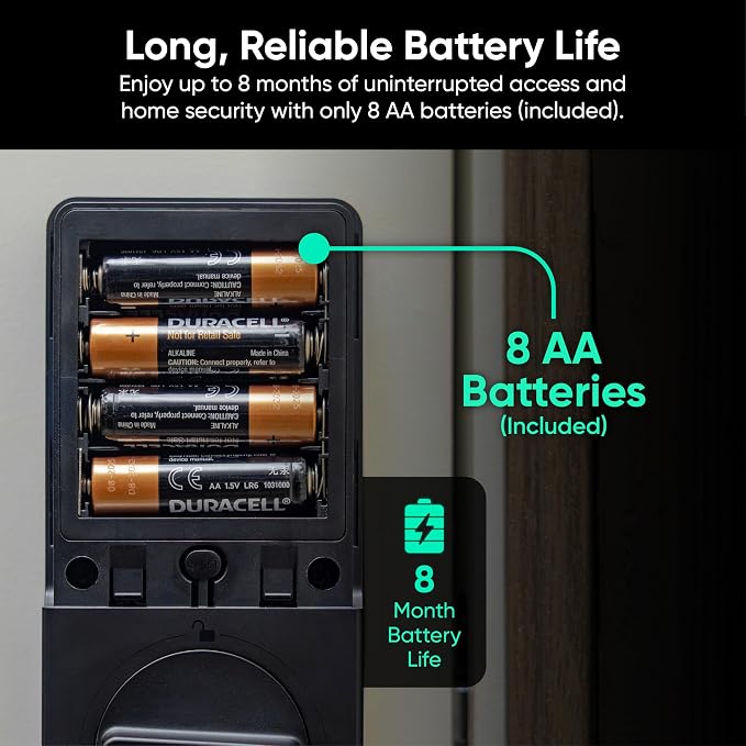 Wyze Auto-Lock Bolt v2, Fingerprint Keyless Entry Smart Lock, AI Learning - Image 12