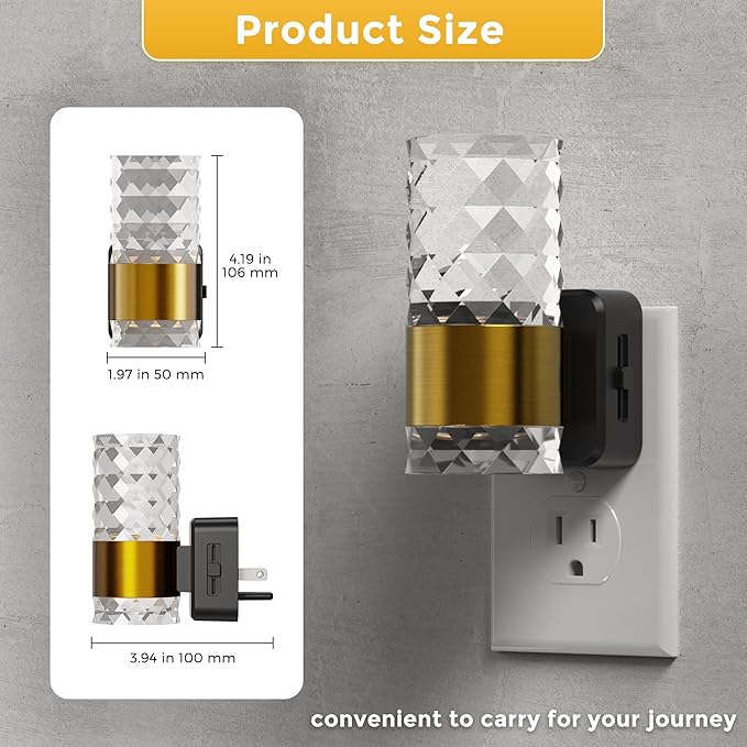 L LOHAS LED Night Light, Night Lights Plug into Wall, 10-Color RGB Change Nightlights,10/50/100LM Adjustable Automatic Nightlights Plug in with Dusk to Dawn Sensor for Room Bathroom Hallway