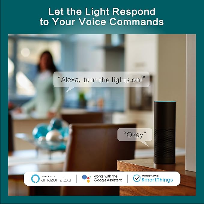 TREATLIFE Smart Switch 4 Pack, 2.4Ghz WiFi Light Switch Single-Pole, Neutral Wire Required, Works with Alexa, Google Home and SmartThings, Smart Home Remote Control, FCC Listed
