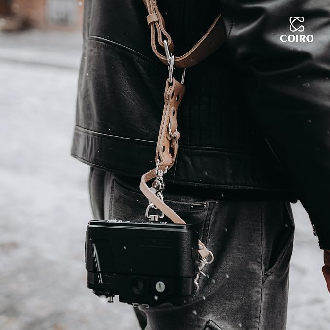 C Coiro Dual Camera Harness Shoulder Leather Camera Strap - Image 8