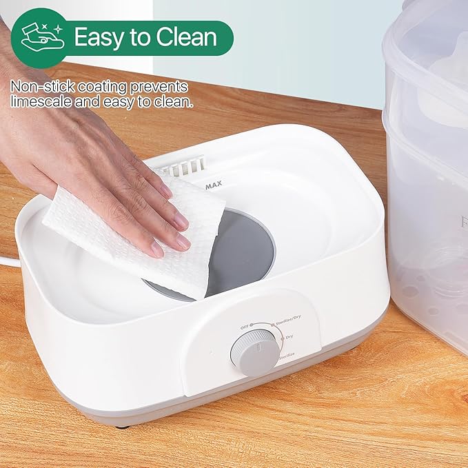 Freebaby Baby Bottle Sterilizer and Dryer,4 in 1 Electric Steam Sanitizer and Dryer for All Baby Bottle,Pacifiers&Breast Pump Accessories,Large Capacity and Adjustable