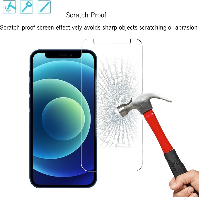 Ailun Screen Protector for iPhone 12 mini 2020 3Pack Tempered Glass - Image 3