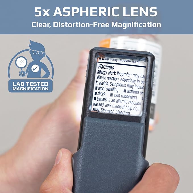 Carson MiniBrite LED Lighted Slide-Out Aspheric Magnifier - Image 8