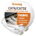 Ethernet Cable 75ft For Cat6/Cat5E, 10Gbps Compatible by Brozzag