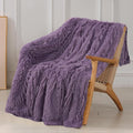 Tuddrom Decorative Extra Soft Fuzzy Faux Fur Throw Blanket 50" x 60", Solid by Tuddrom