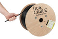 TRUE CABLE Cat6A Shielded Riser Bulk Ethernet Cable, 23AWG Solid Bare Copper by trueCABLE