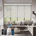 SmartWings Motorized Roller Shades 5% Openness Work by SmartWings