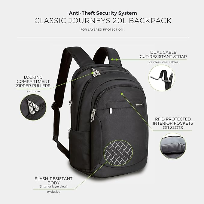 Travelon Anti-Theft Classic Large Backpack - Image 4