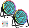 Sklydron RGB Stage Par Can Light with Light Strip-90W LED Stage Lighting with Remote,DMX512 Sound Activated & Auto Strobe Jump Modes Uplights for Bands Events Church Wedding DJ Party & Stage Show
