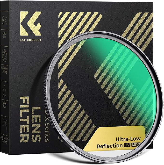 K&F CONCEPT 37mm Ultra-Low Reflectivity MCUV Lens Protection Filter 28 by KFCONCEPT