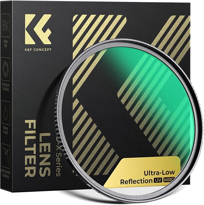 K&F CONCEPT 58mm Ultra-Low Reflectivity MCUV Lens Protection Filter 28 by KFCONCEPT