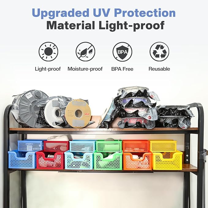 Vacbird 30pcs Filament Storage Bags Light-Proof Vacuum Storage Kit - Image 3