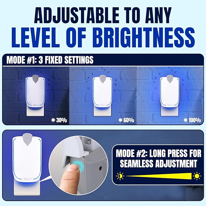 Zaperly 10-Pack Refill Cartridges for Fruit Fly Trap Indoors - Strong Adhesive to Capture Fruit Flies, Gnats, Houseflies, Moths, and Flying Insects