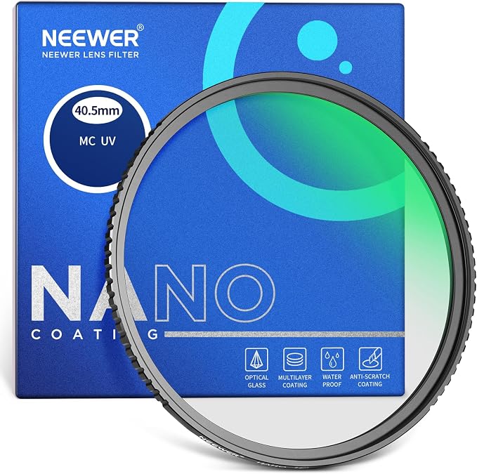 NEEWER 40.5mm MC UV Protection Filter 24 Layer Multi Resistant Nano Coatings/HD by Neewer