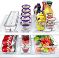 Sorbus Fridge Bins and Freezer Bins Refrigerator Organizer Stackable Food Storage Containers BPA-Free Drawer Organizers for Refrigerator Freezer and Pantry