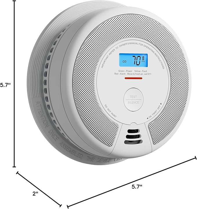 X-Sense Interconnected Smoke and Carbon Monoxide Detector 10-Year Battery - Image 8