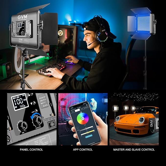 GVM Upgraded 680 RGB LED Video Light - Image 5