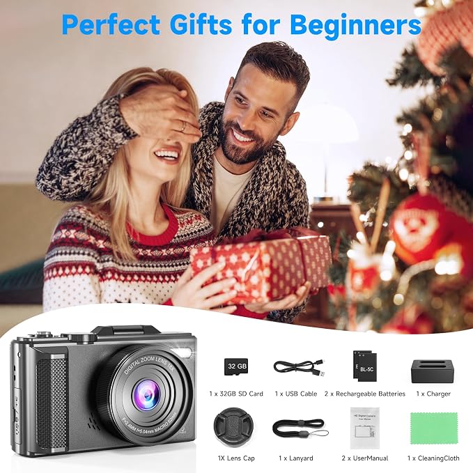 5K Vlogging Digital Camera for Beginners, 80MP Travel Camera for Photography - Image 9