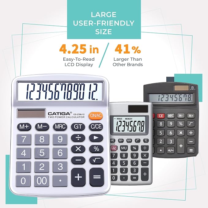 CATIGA 12 Digits Desktop Calculator - Image 2